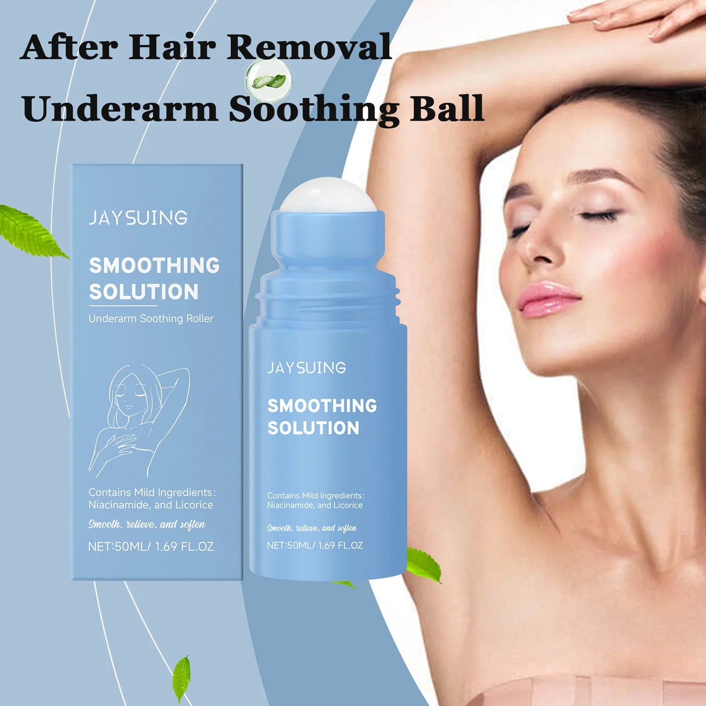 -Free Shipping!!!- Underarm After Shave Soothing Roller Moisturizing Relieve Armpit Skin Pain Discomfort Reduce Redness Improve Dullness Quick-Dry