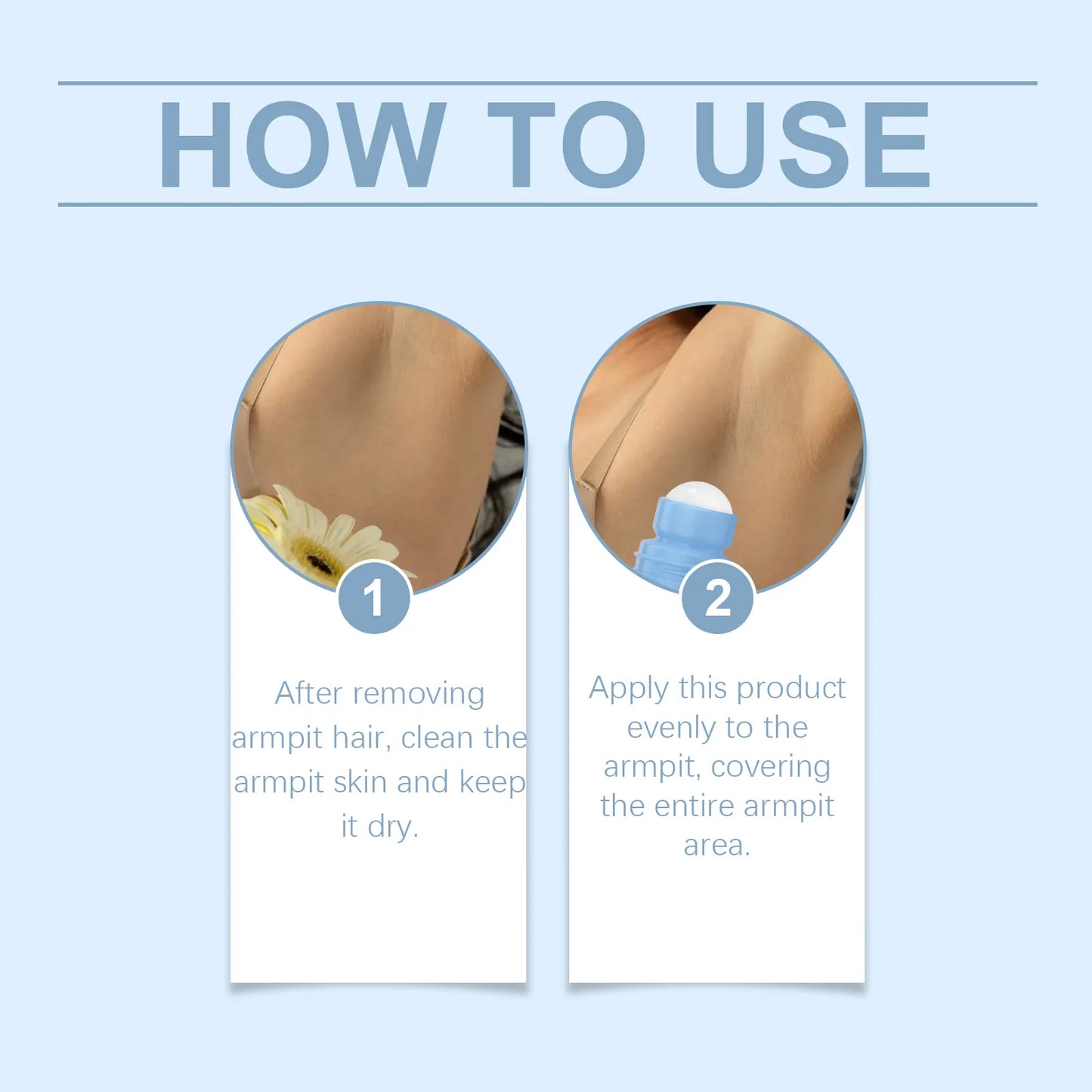 -Free Shipping!!!- Underarm After Shave Soothing Roller Moisturizing Relieve Armpit Skin Pain Discomfort Reduce Redness Improve Dullness Quick-Dry
