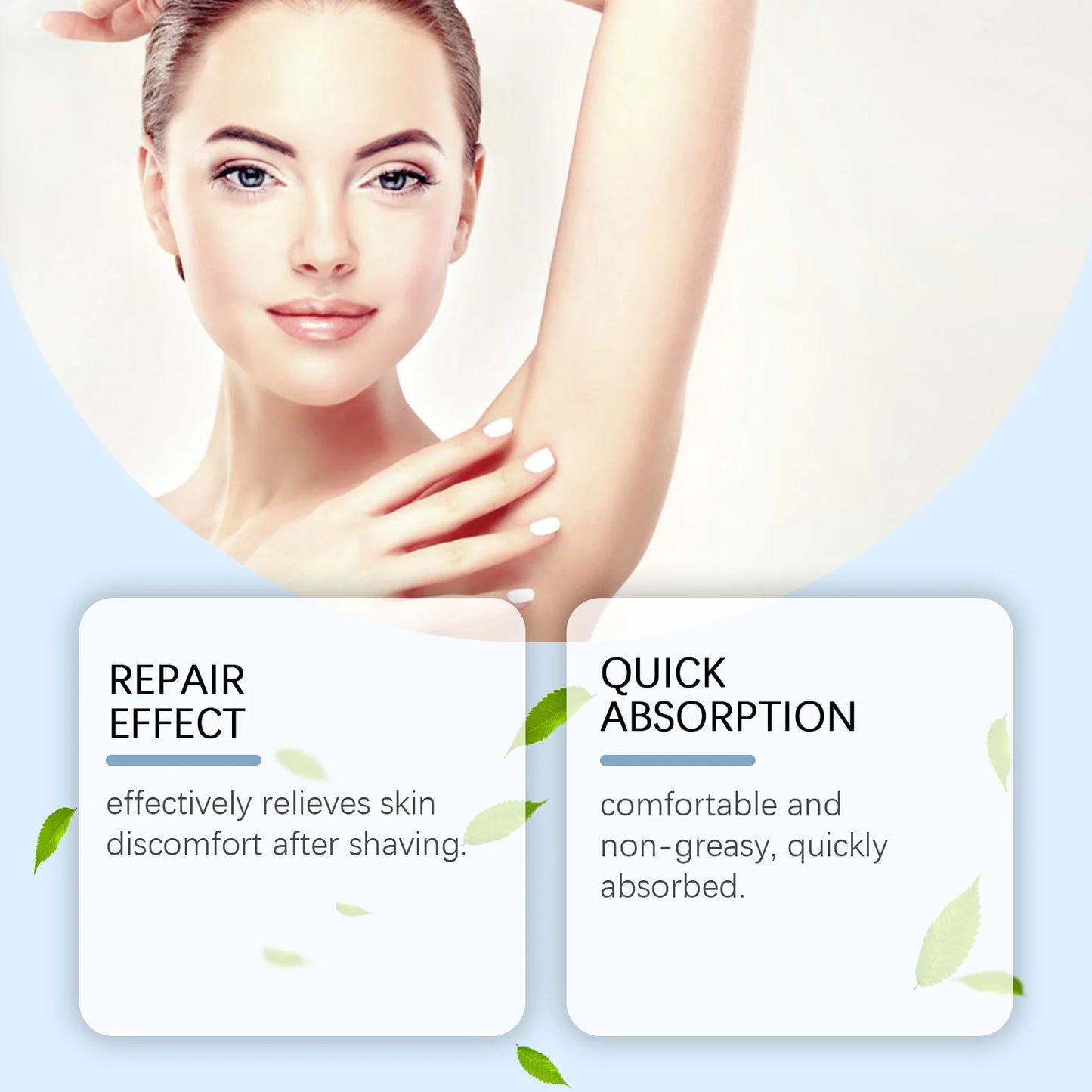 -Free Shipping!!!- Underarm After Shave Soothing Roller Moisturizing Relieve Armpit Skin Pain Discomfort Reduce Redness Improve Dullness Quick-Dry